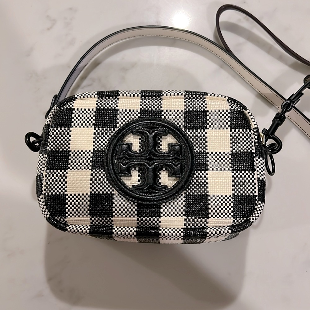 Tory Burch Buffalo Check Camera Bag